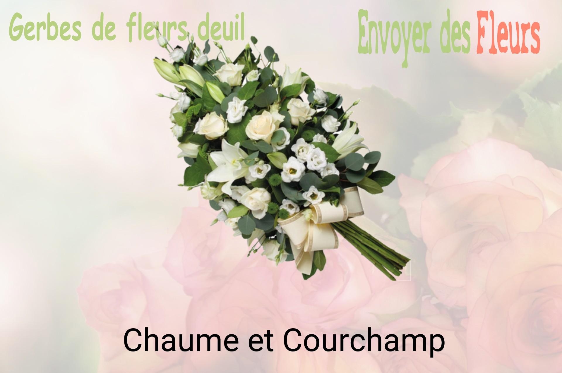 Gerbe de fleurs de deuil livrée à Chaume-et-Courchamp